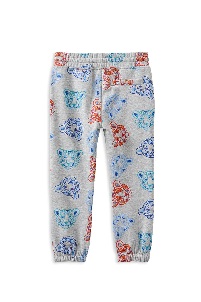 Milky Tiger Fleece Track Pant
