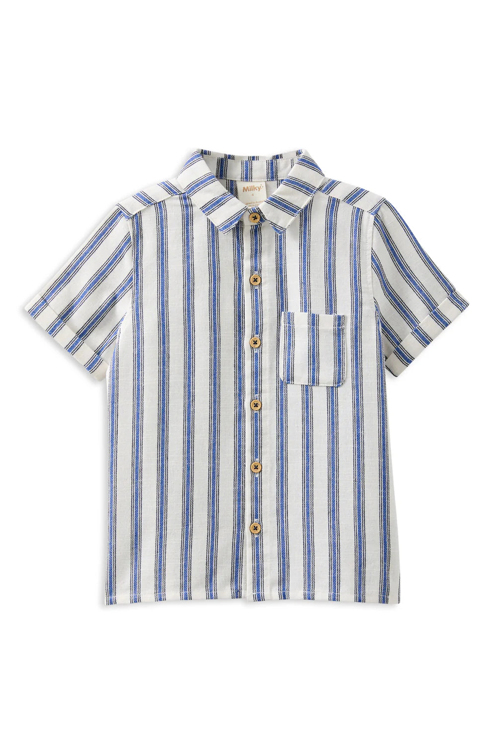 Milky Stripe Linen Shirt