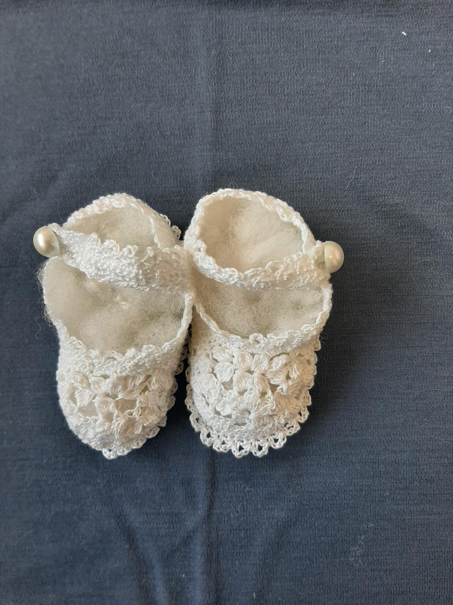 Blue Goose Crochet Bootees - Marnie