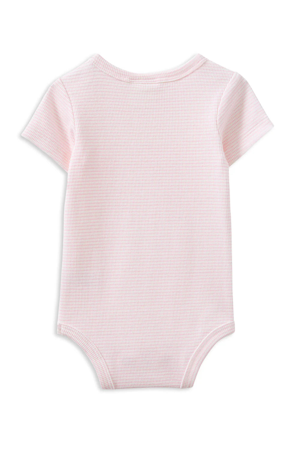 Milky Pink Stripe Rib Bubbysuit
