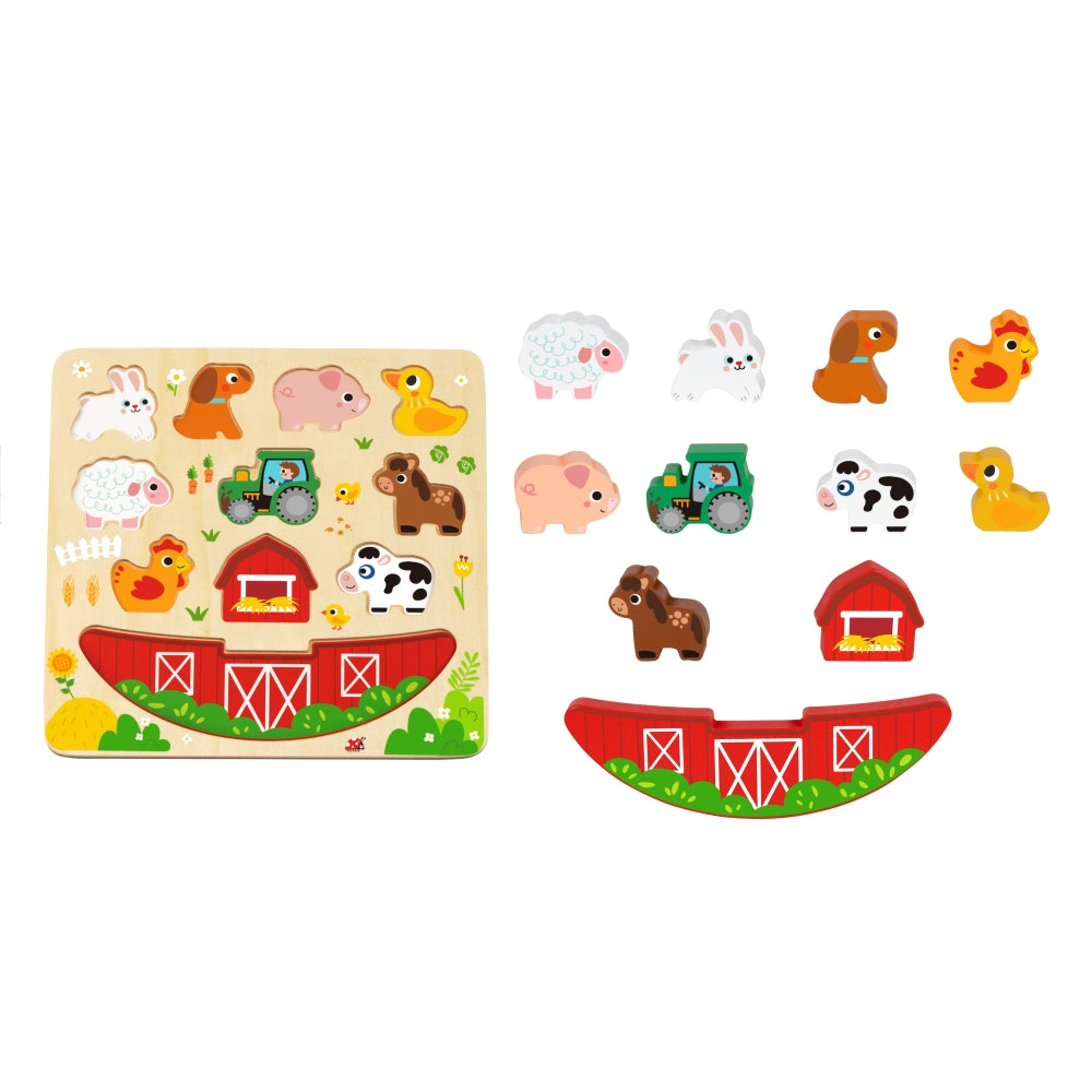 Hi Pando 2 in 1 Balance Puzzle - Farm