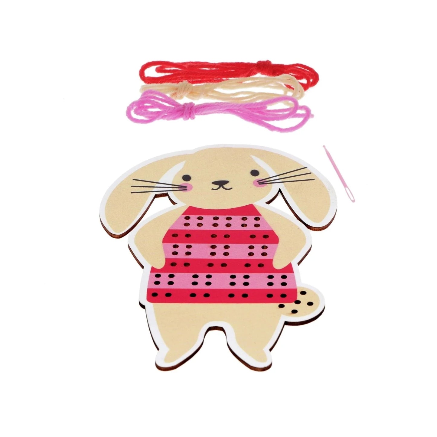 You Monkey - Learn to Sew Wooden Hand-Stitch Set - Bunny