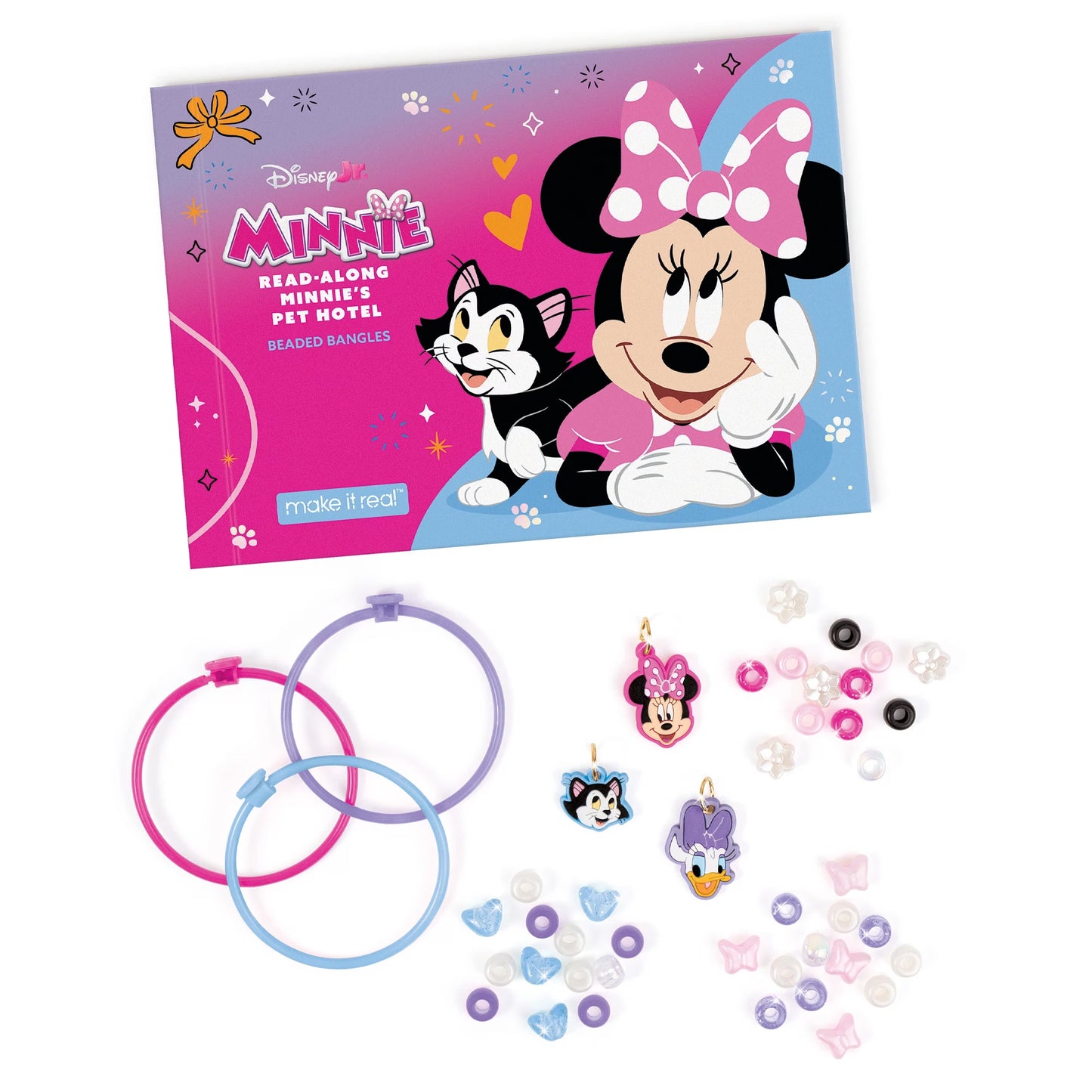 Make it Real Disney Junior's Read-Along Minnie's Pet Hotel Beaded Bangles