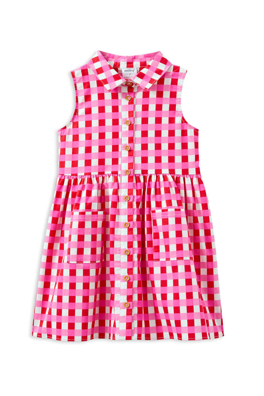 Milky Lollipop Check Dress