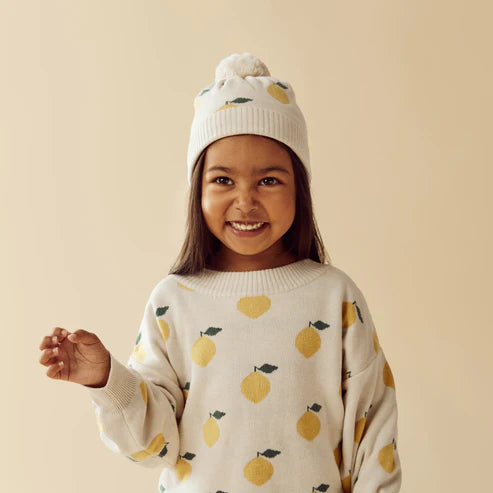 Wilson & Frenchy - Lemony Organic Knitted Jacquard Jumper