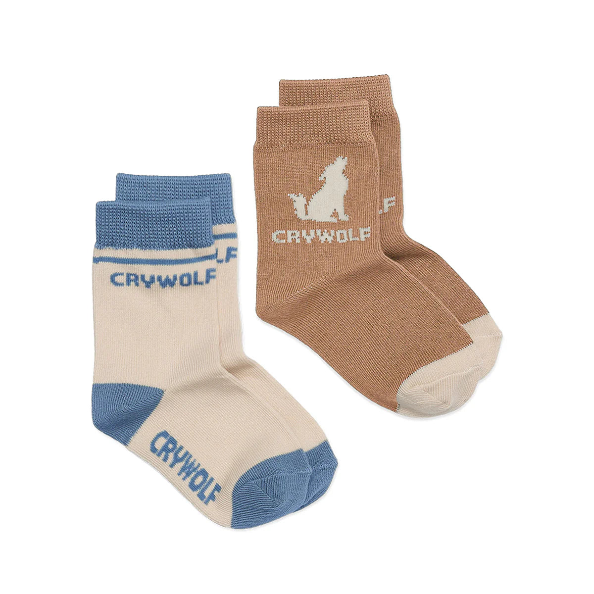 Crywolf Sock 2-Pack Tan/Southern Blue