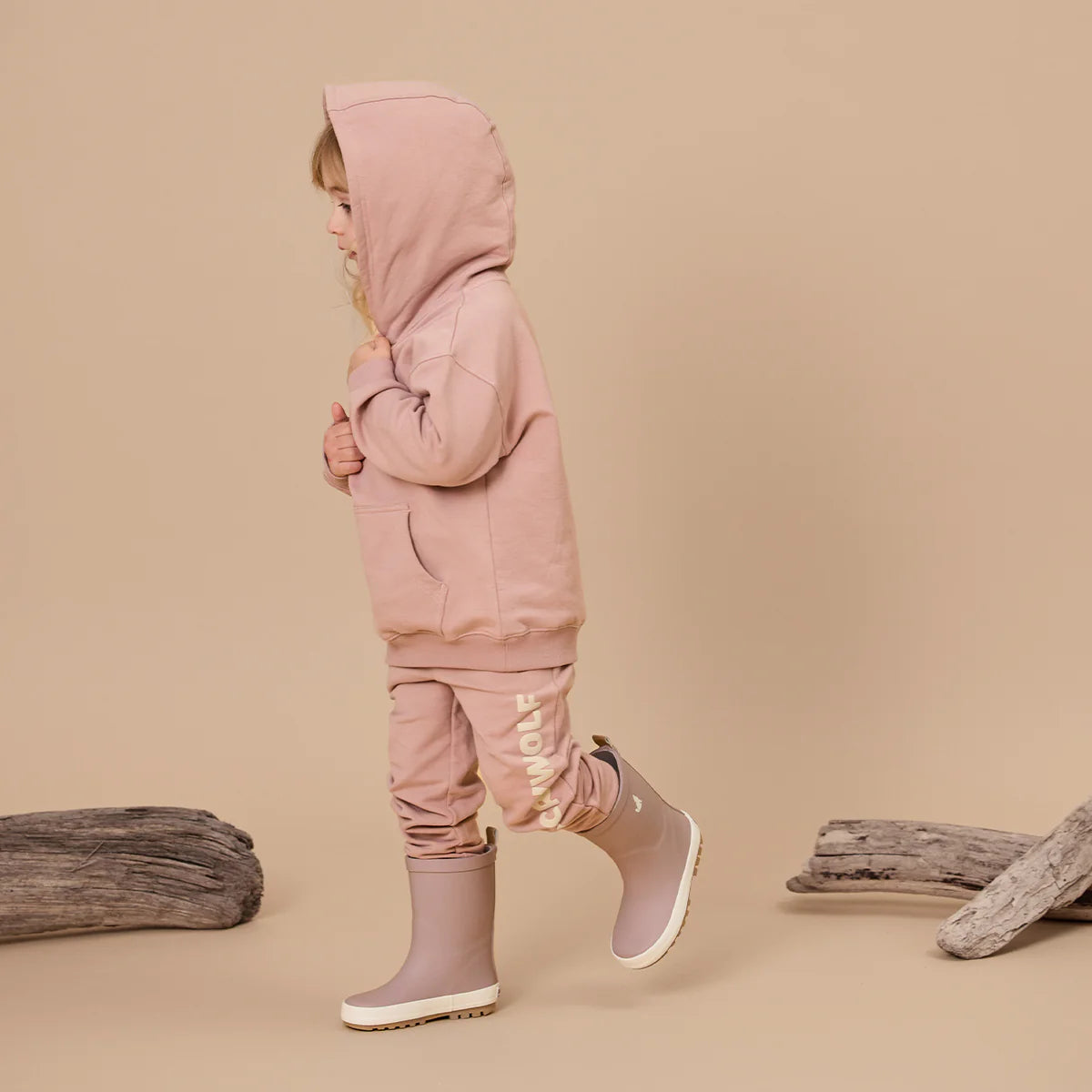 Crywolf Chill Hoodie Dusty Mauve