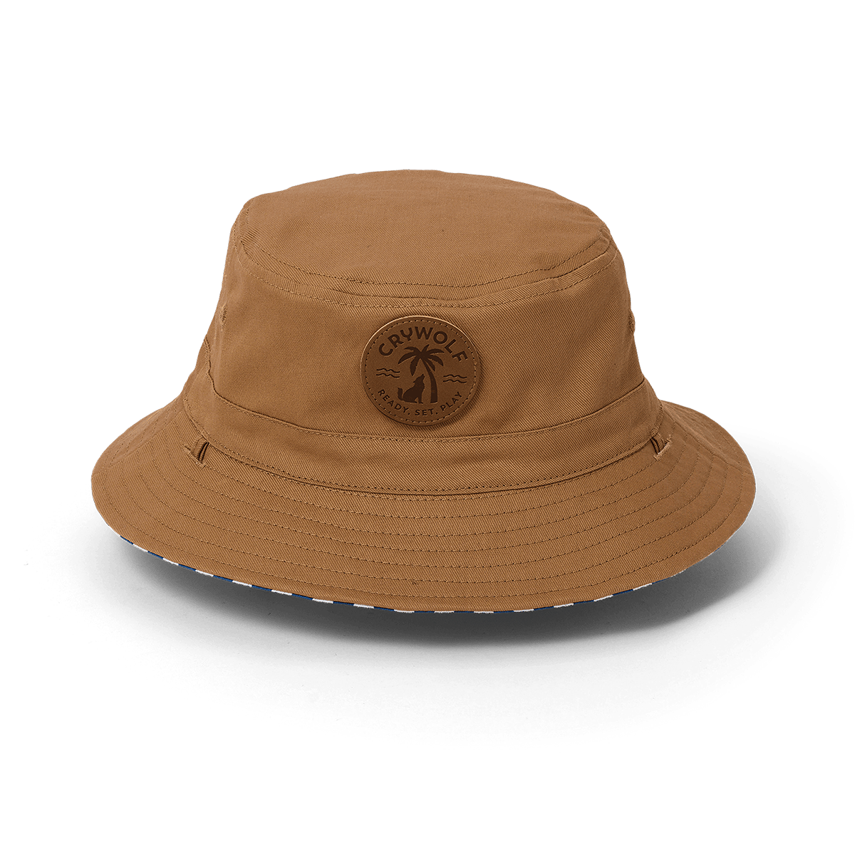 Crywolf Reversible Bucket Hat Deep Sea Stripe