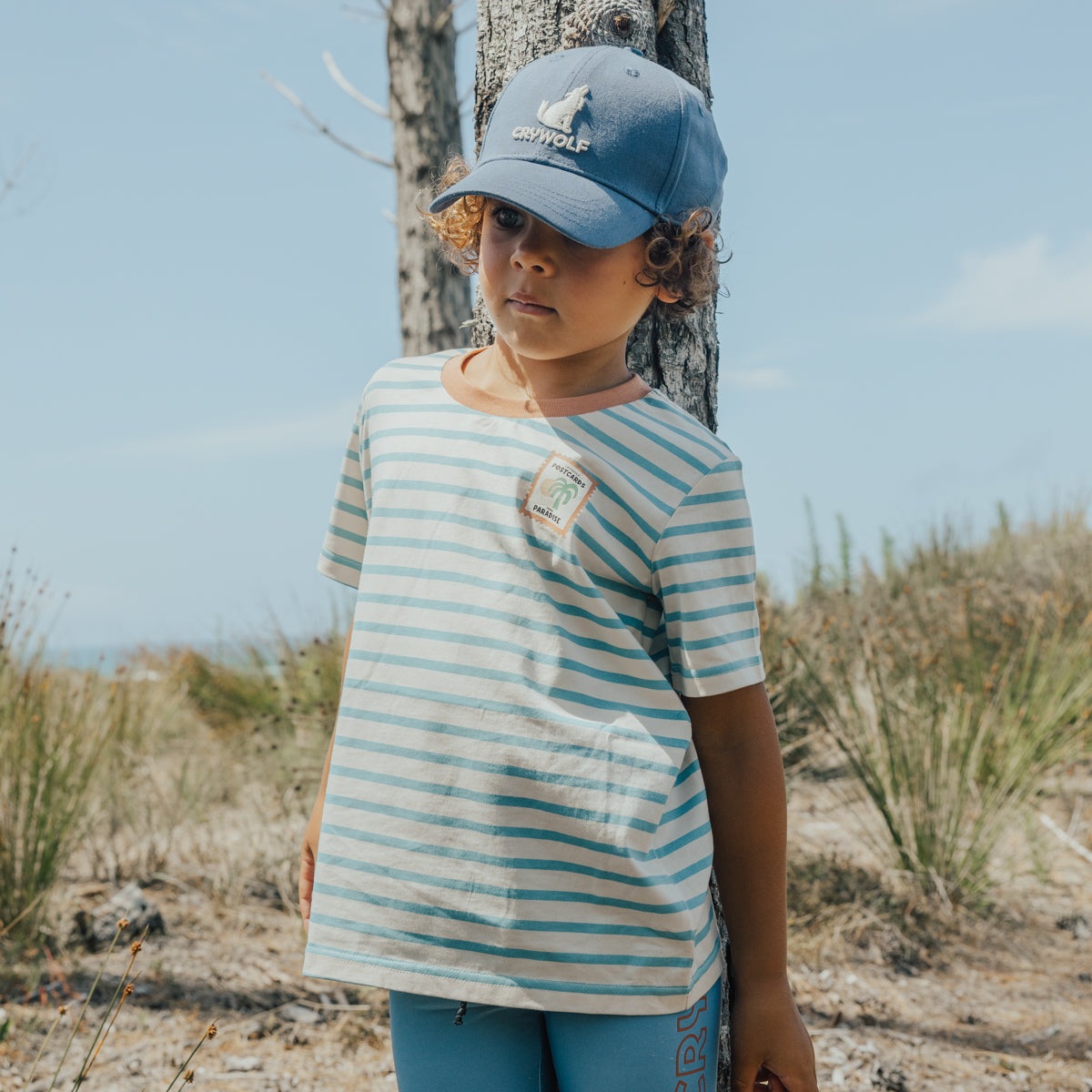 Crywolf - Sun Smart T-Shirt - Blue Stripe
