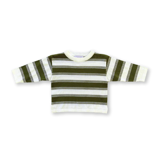Grown - Organic 7-Stripe Long Sleeve Tee - Herb