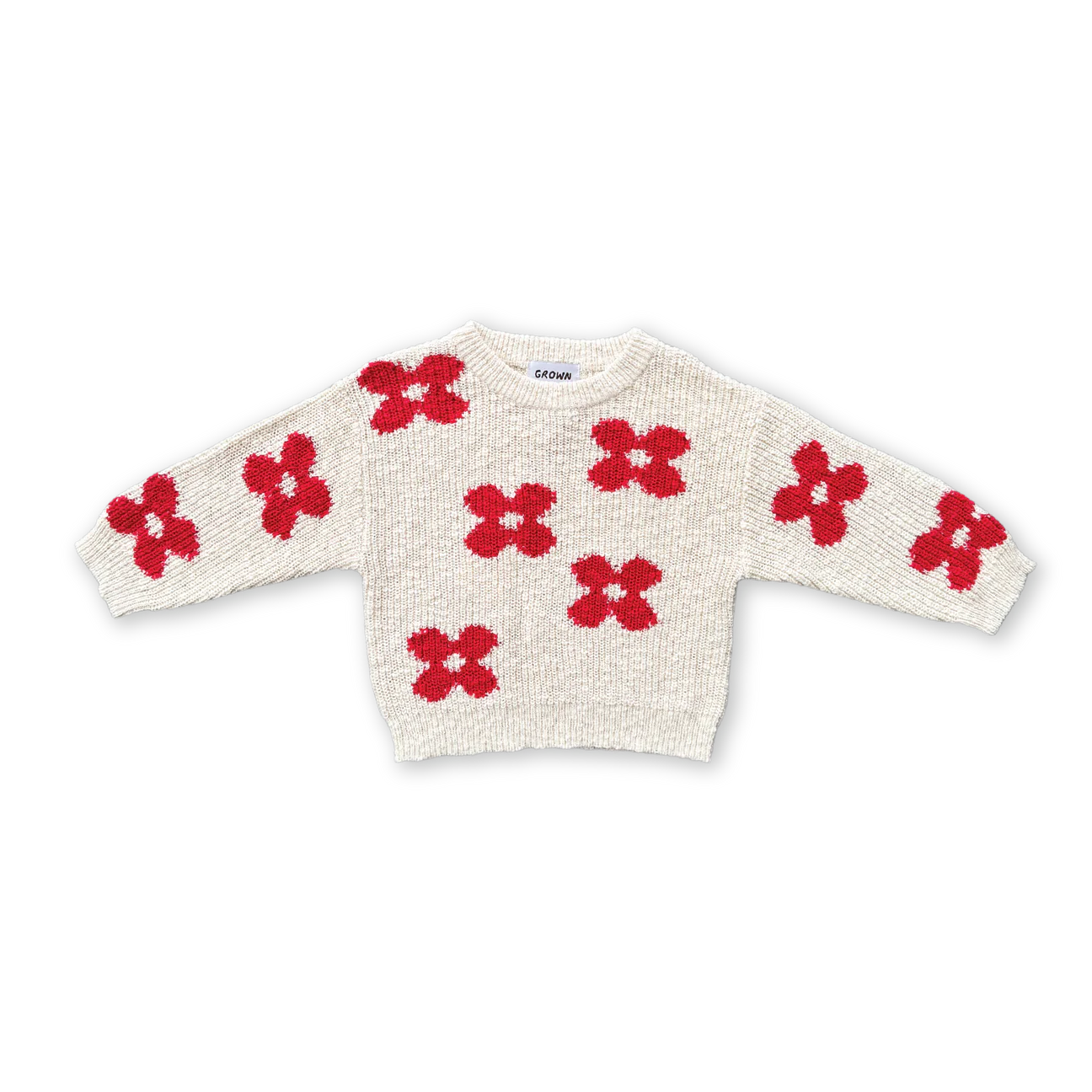 Grown Knitted Posy Pullover