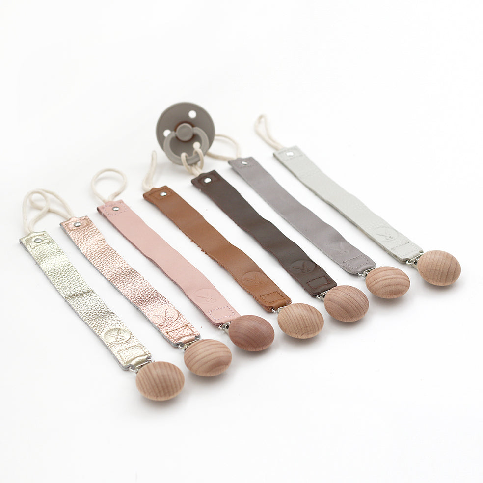 Leather Pacifier Clip