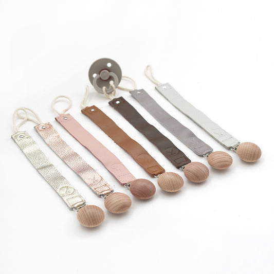 Leather Pacifier Clip