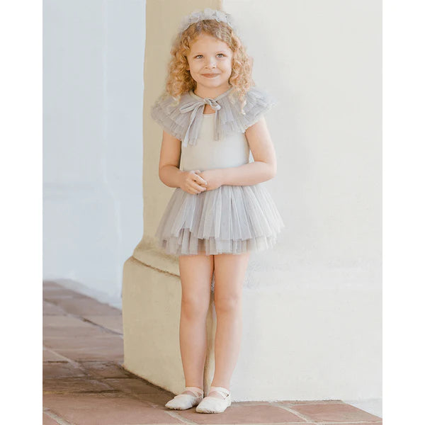 Noralee - Ruffle Tulle Collar Powder Blue