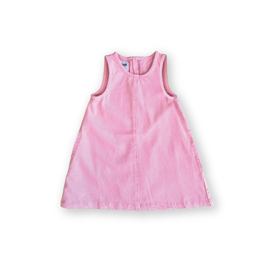 Grown - Shift Denim Dress - Candy Pink