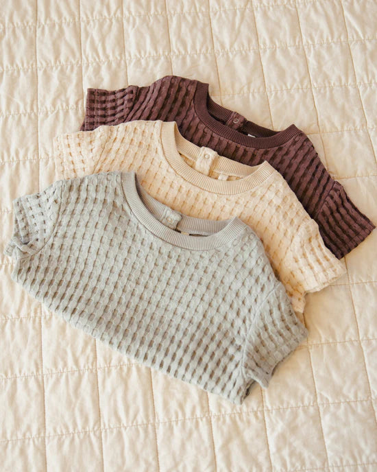 Quincy Mae - Relaxed Bubble Romper - Shell