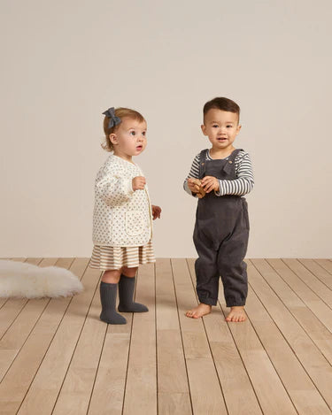 Quincy Mae - Annie Dress Latte Stripe