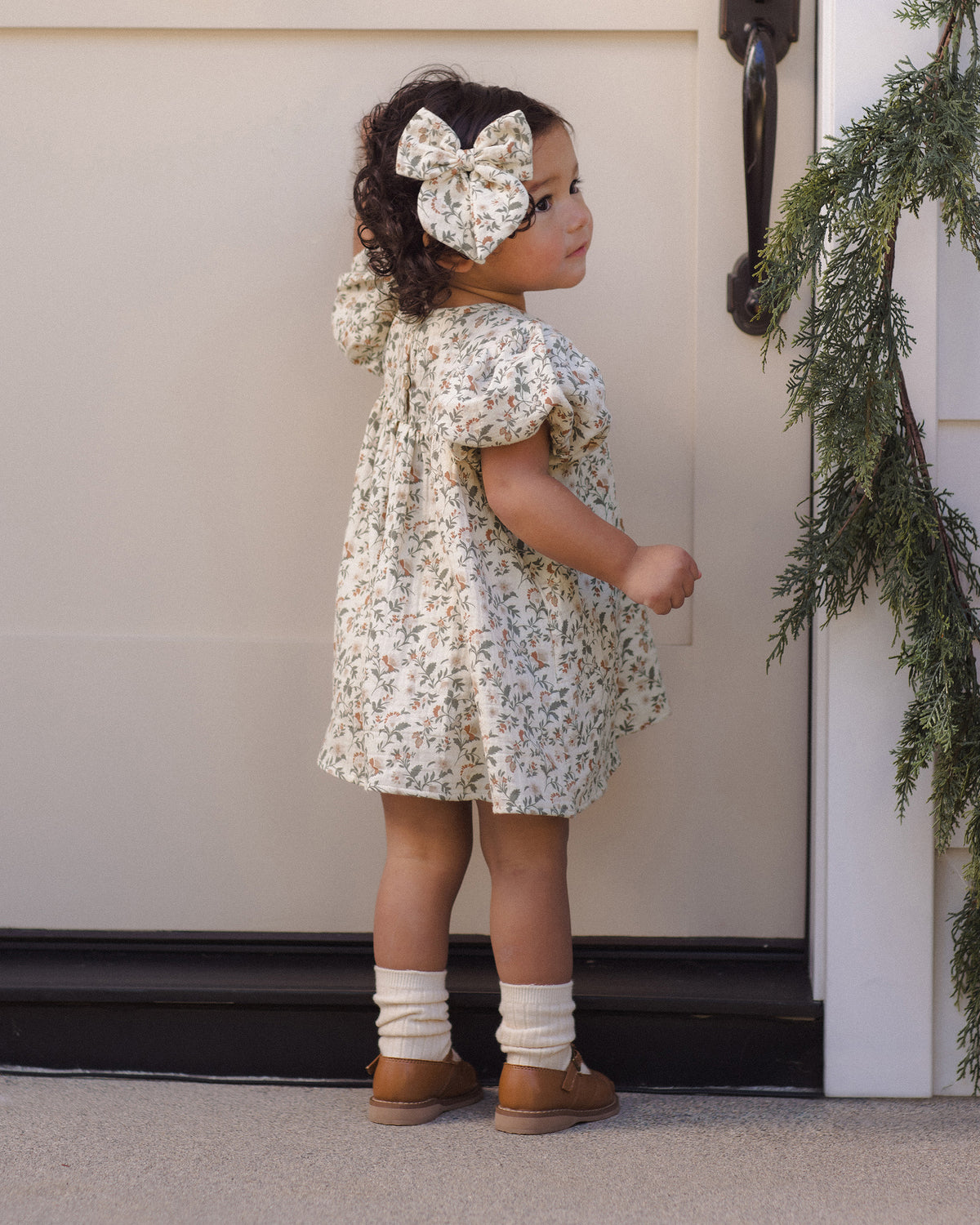 Quincy Mae Carina Dress - Holiday Floral