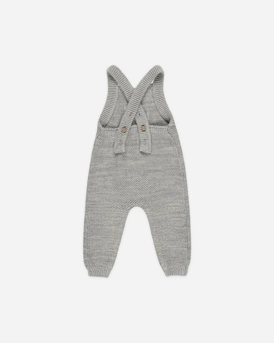 Quincy Mae - Knit Overall - Heathered Blue