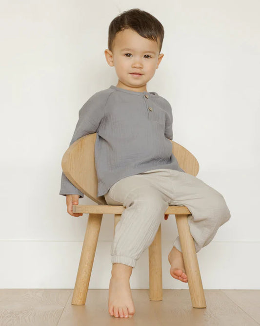 *Last Size* Quincy Mae - Zion Shirt - Lagoon - size 4-5