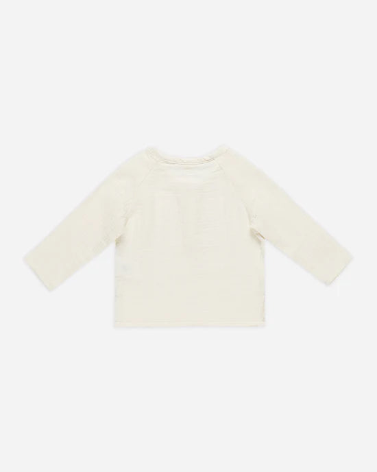 Quincy Mae - Zion Shirt Ivory *Last Size*- 4-5yrs