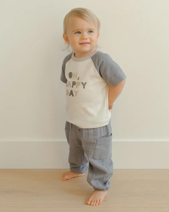 *Last Size* Quincy Mae - Luca Pant - Lagoon - size 4-5yrs