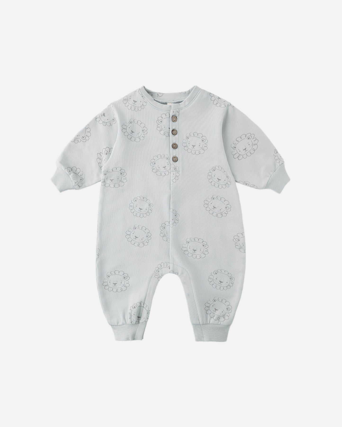 Quincy Mae Relaxed Fleece Jumpsuit - Lions
