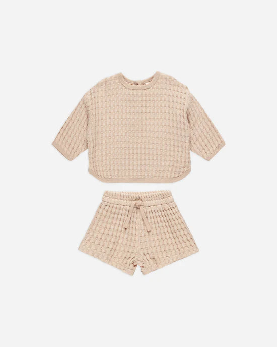 Quincy Mae - Flynn Set - Shell - *Last Size* - 2-3yrs