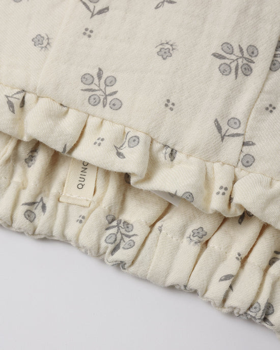Quincy Mae Woven Ruffle Bonnet - Winter Berry