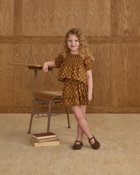 Rylee + Cru Mae Skirt - Golden Fleur