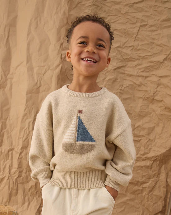 Rylee + Cru Aspen Sweater - Sailboat