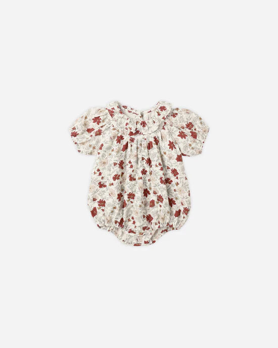 Rylee + Cru Lula Romper - Holiday Floral