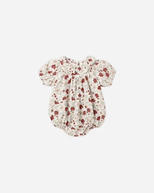 Rylee + Cru Lula Romper - Holiday Floral