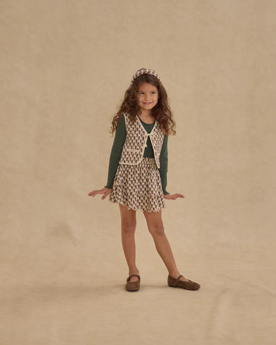 Rylee + Cru Quilted Vest - Harvest Floral