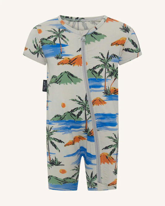 Tiny Tribe - Island Getaway Zip Romper