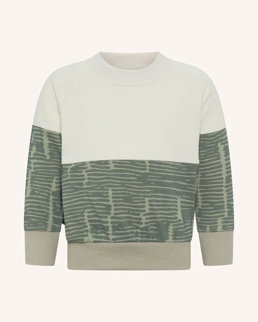 Tiny Tribe Broken Stripes Segment Sweat Top