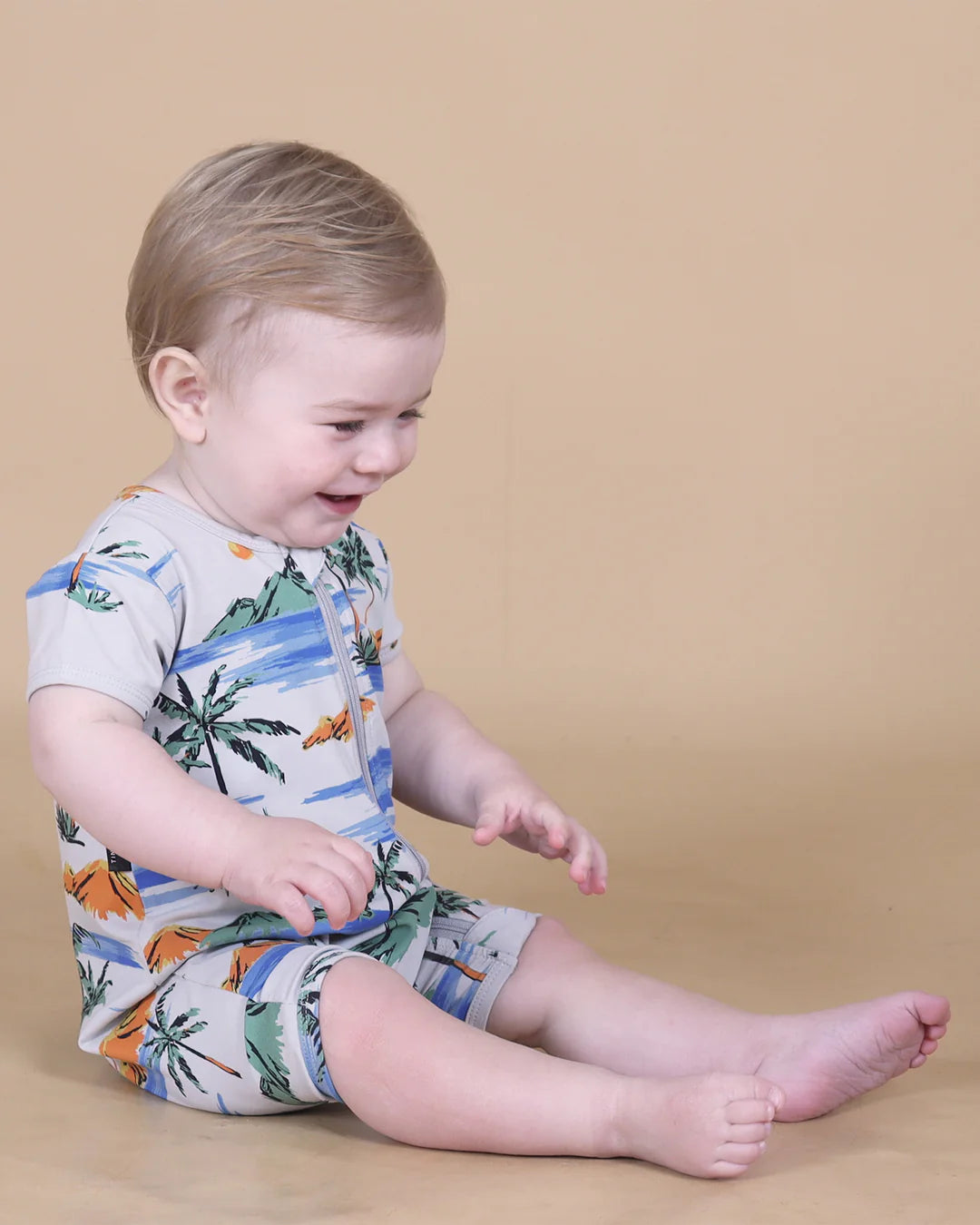 Tiny Tribe - Island Getaway Zip Romper