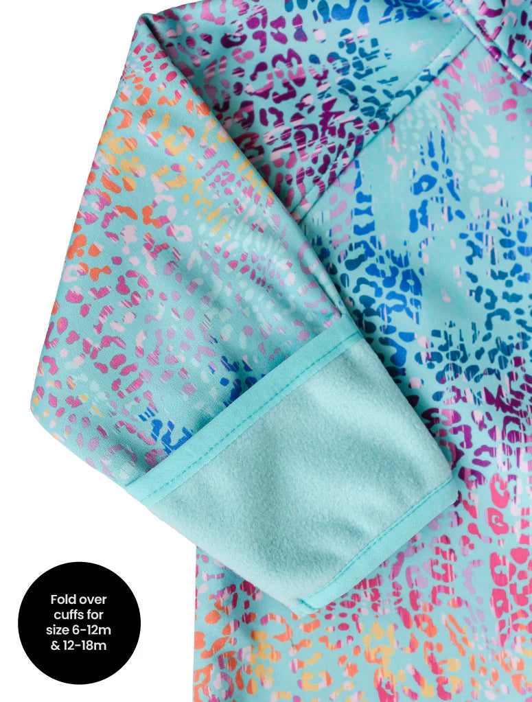 Therm - All-Weather Fleece Onesie Rainbow Leopard