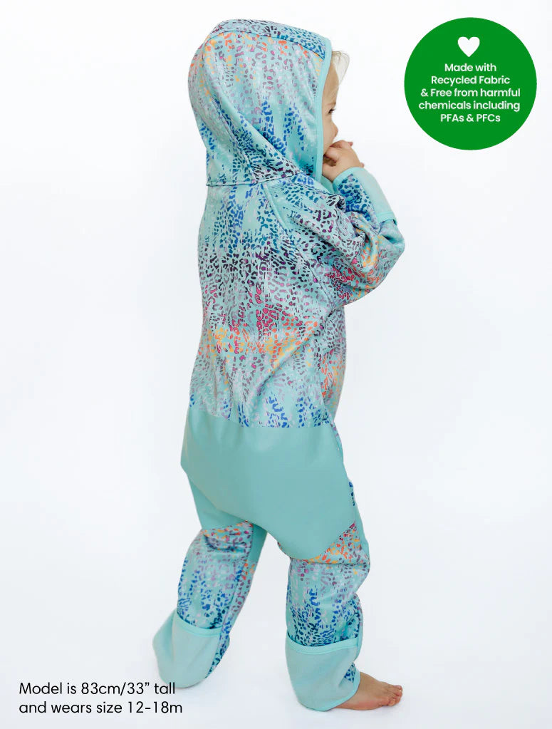 Therm - All-Weather Fleece Onesie Rainbow Leopard