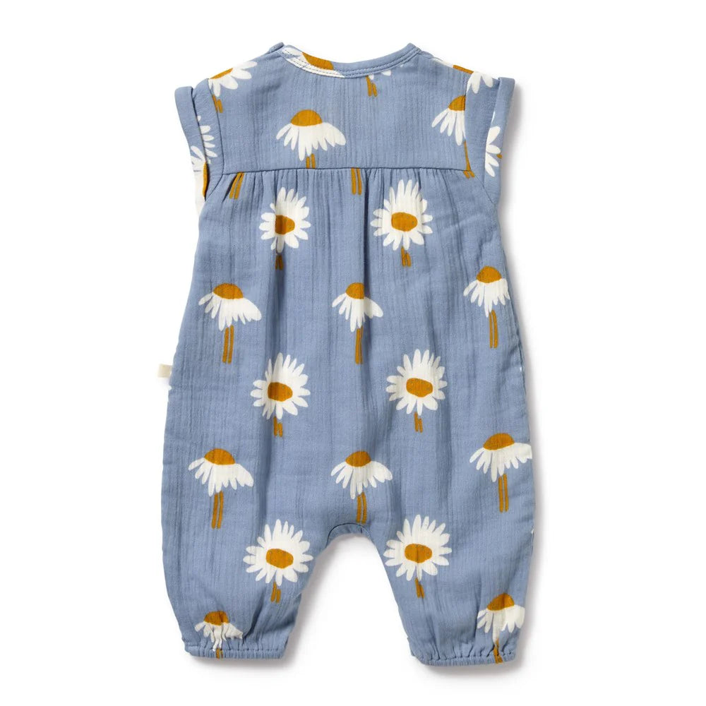 Wilson & Frenchy Daisy Floral Organic Crinkle Jumpsuit