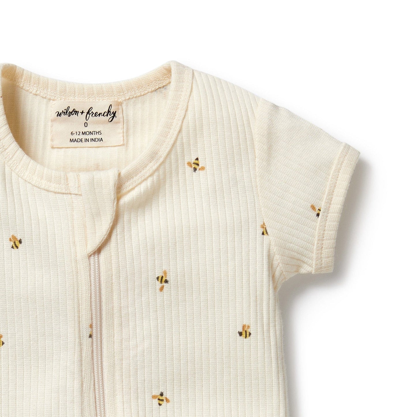 Wilson & French Organic Boyleg Zipsuit - Bee Mine