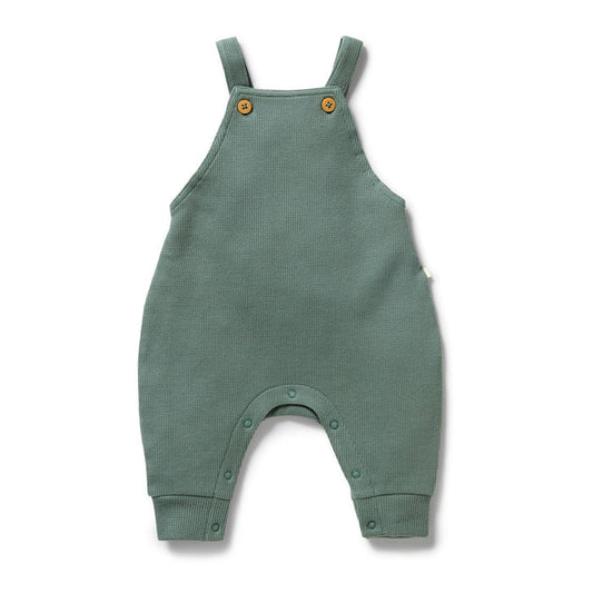 Wilson & Frenchy Pine Green Organic Waffle Overall
