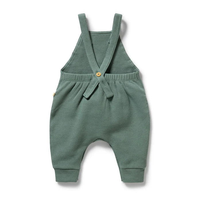 Wilson & Frenchy Pine Green Organic Waffle Overall