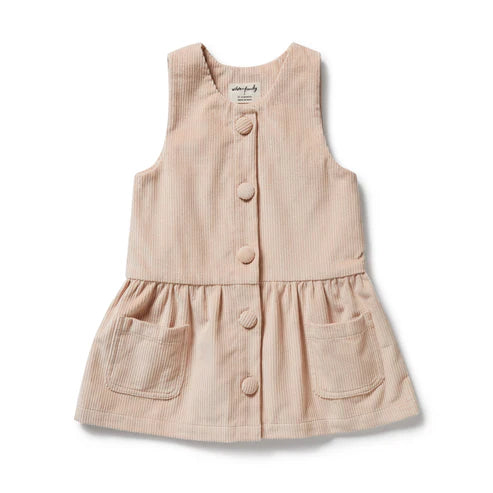 *Last Size* Wilson & Frenchy Organic Cord Dress Rose - size 2yr