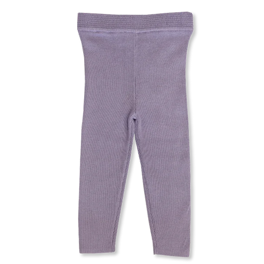 Grown - Organic Ribbed Essential Leggings - Iris