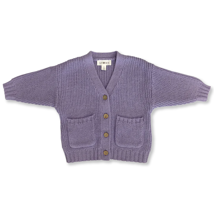 Grown - Pocket Cardigan - Iris