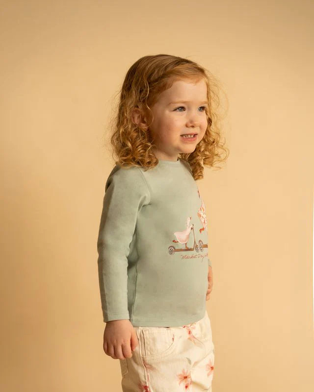 Bebe Emmy Ducks on Scooter LS Tee