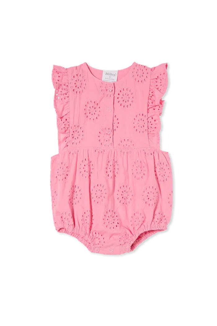 Milky Broderie Playsuit -size 1