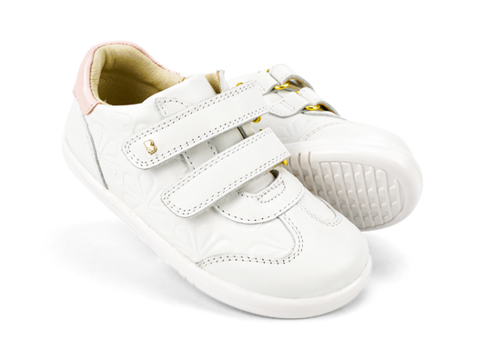 Bobux I Walk - Sprite Embossed White & Seashell Shimmer