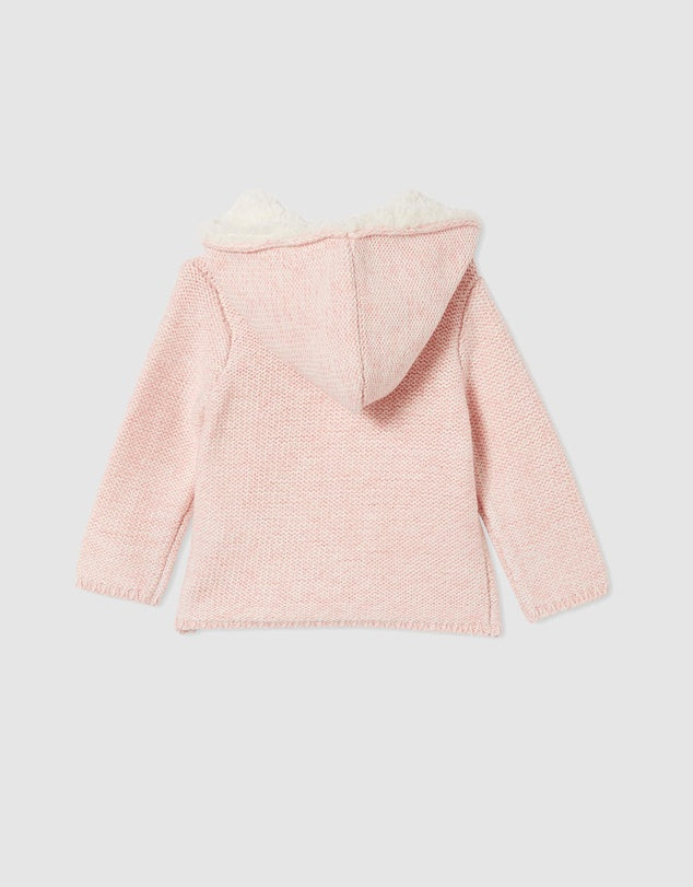 Milky Baby Fleck Knit Jacket - Pink - Size 0
